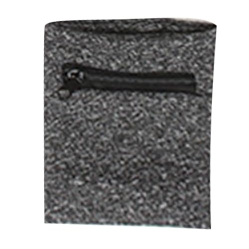 HOOLRZI Muñequera elástica con bolsillo con cremallera, transpirable, absorbe el sudor, para fitness, correr, baloncesto, poliéster transpirable