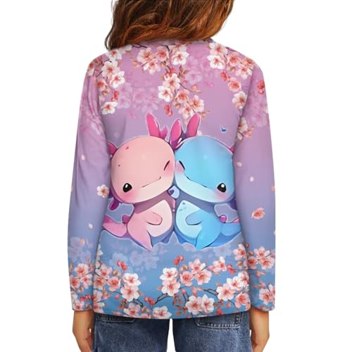 Image of Long Sleeve Shirts for Girls Winter Tops 3-16t Cartoon T Shirts for Fall Clothes