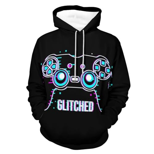 Hoodie Jeu Glitch UMENG sweat à capuche unisexe taille S