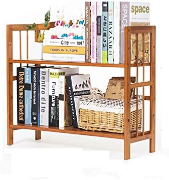 JJZXD 50センチメートル学生デスク本棚本棚竹木デスクトップシンプルな多機能木製セルフストレージホルダーホーム/オフィスインテリ