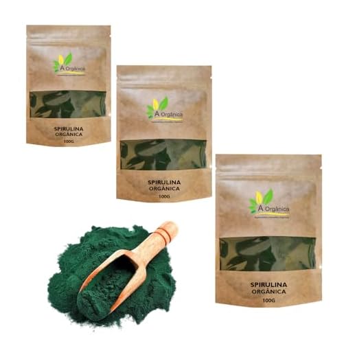 Kit 3 Spirulina 100% Pura Orgânica 100g