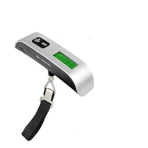 Mini Portable Handheld Digital Scale, Luggage Scale, Luggage Scale, Shipping Scale(Silver)