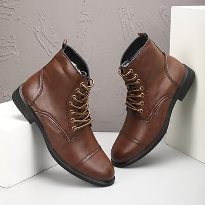 Mens Chelsea Boots, Stylish And Comfort Chukka Ankle Boots With Zipper
