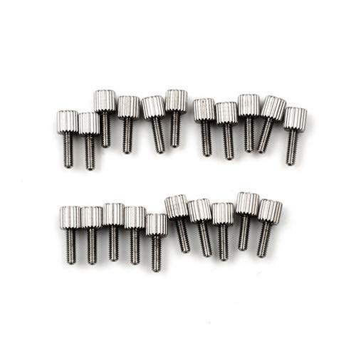 Screws 20Pcs Straight knurled Flat Large Head no Step Thumb Screw M2.5 Toolless Thumb Screw