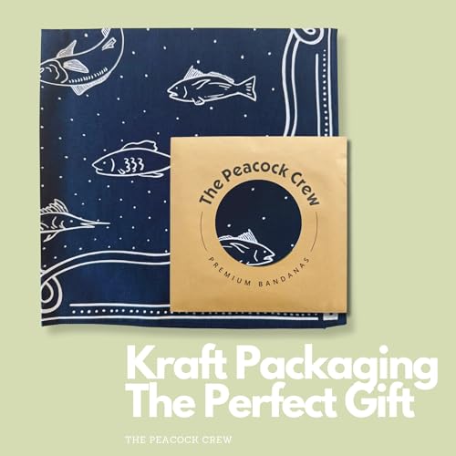 The Peacock Crew Nautical Bandana in Premium Cotton for Women with Gift Pack - Fisherman Navy Blue