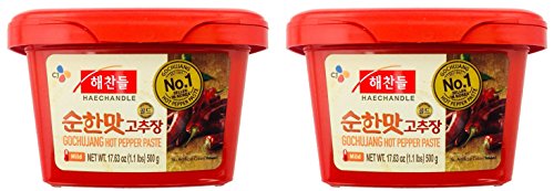 CJ Haechandle Gochujang Hot Pepper Paste (Gochujang Mild (ìíë§), 1.1 lb x 2)
