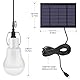 Solar LED Glühbirne Außen, mit 3.5M Kabel, Solar Laterne Campinglampe Hängelampe mit Solarpanel, Solarlampen Hängend, 3W Birne für Außen Innen Camp Zelt Wandern Angeln Gartenhaus, 1Stück
