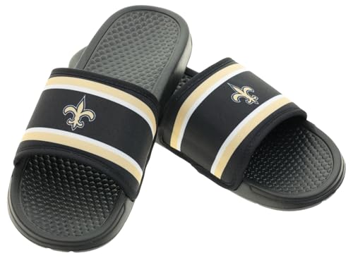 Image of FOCO NFL Team Printed Slide Sandals - Officially Licensed Football Fan Footwear for Comfort & Style