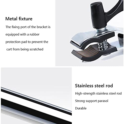 ICRPSTU Guarda-chuva universal para carrinho de bebê, guarda-sol com grampo, guarda-chuva com clipe