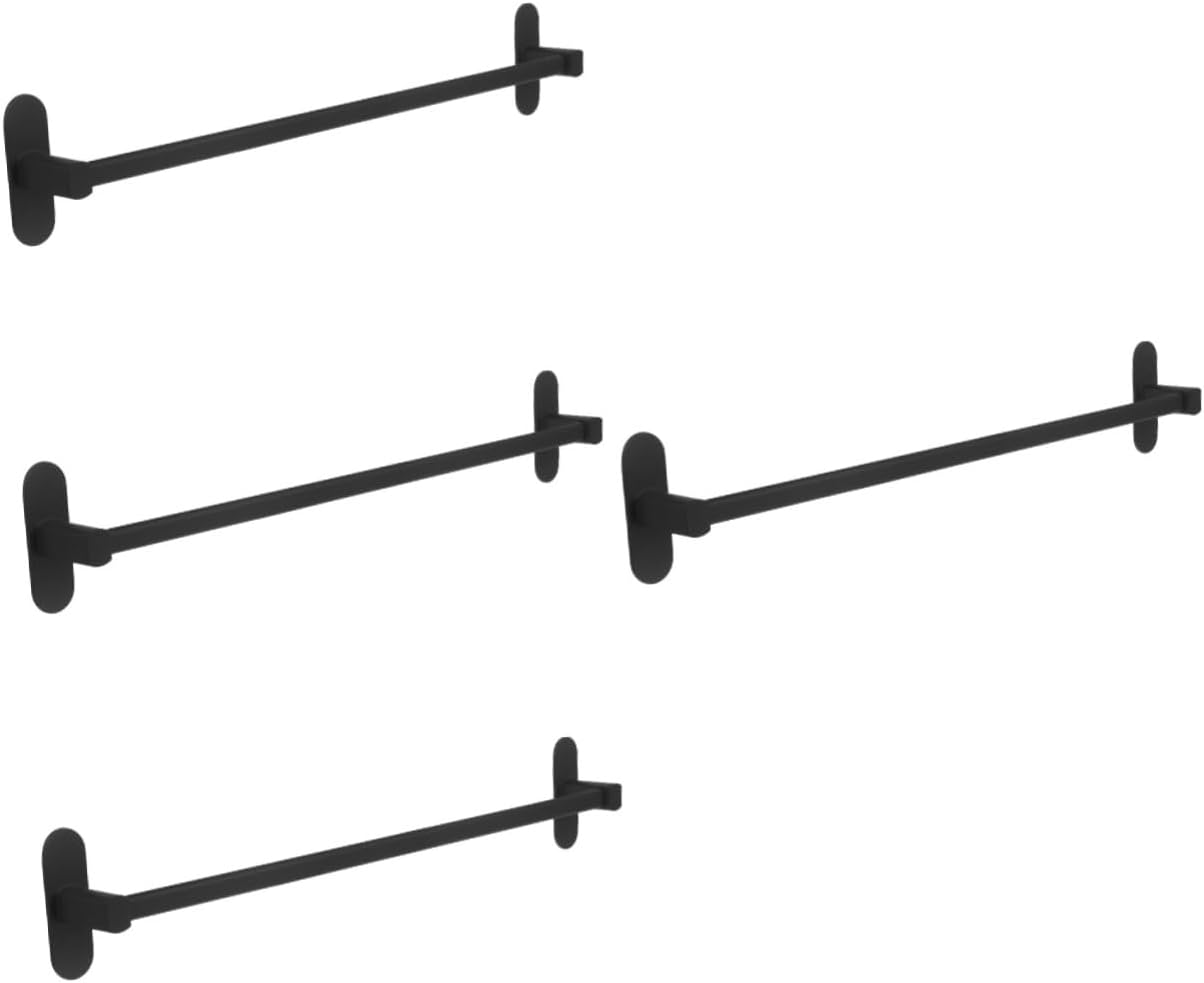 jojofuny 4pcs Wall-Mounted Slipper Rack Self-Adhesive Bathroom Storage Organizer for Easy Installation Finish No Drilling Required Holds Two of Shoes Space-Saving for Home