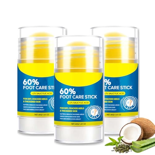 Crema para pies con urea 60% y 2% de ácido salicílico, crema para el cuidado de los pies muy secos, crema hidratante y anticraqueo, crema para eliminar callos para talones agrietados y piel seca (3)