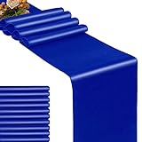 GFCC Royal Blue Table Runner - Pack of 10 Satin 12 x 108 Inches for Wedding Party Events Decoration