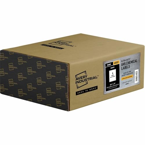 Avery UltraDuty GHS Chemical Labels, AVE60507, 8 1/2