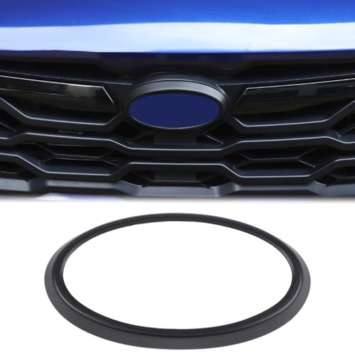 Image of Car Front Emblem Trim Cover Compatible with Subaru Crosstrek 2024 2025 Front Grille Emblem Badge Logo Cover Circle Ring Center Decorative Logo Cover Front Hood Emblem Surrounding Ring ABS Accessories