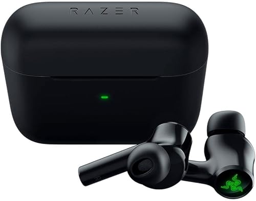 Razer Hammerhead True Wireless (2.ª generación) Auriculares Bluetooth para juegos: iluminación Chroma RGB -60 ms de baja latencia- Cancelación