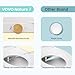 VOVO Nature 8 Non-electric Bidet Toilet Seat, Fits Round Toilets, Ambient Water Temperature, Easy Installation - White