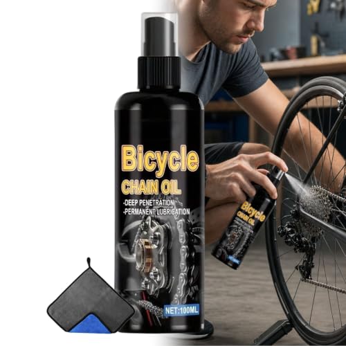 Rust-Resistant Bicycle Chain Lubricant, Multi-Purpose Lubricant Spray, Bar and Chain Oil for Chainsaw, Against Rust, Reduced Wear for All Bicycle Chains