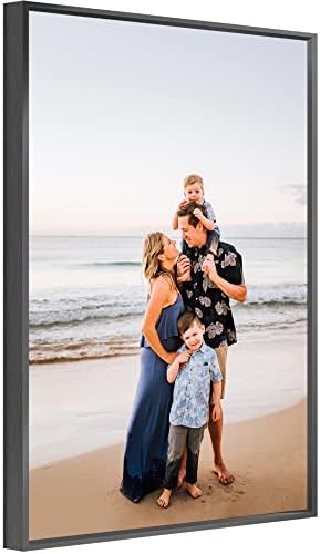 Custom Canvas Prints With Your Photos for Pet Family Frame Personalized Picture To Canvas Wall Art (Black Frame, 12″ x 16″)