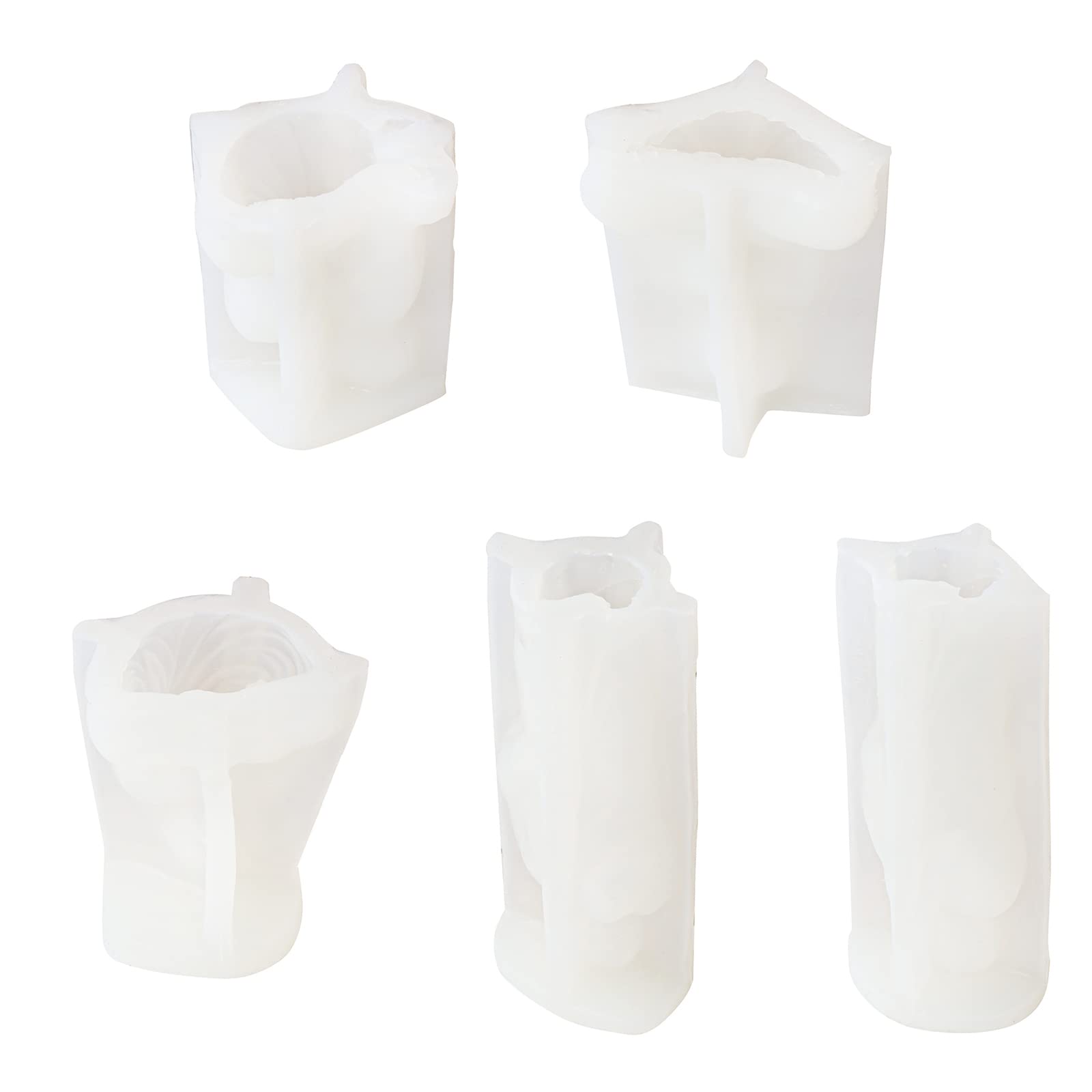 OFFILICIOUS Moldes de silicona 3D, molde de resina para hacer jabón de chocolate, decoración del hogar, molde 3D, molde de silicona, molde de bricolaje, jabón, manualidades