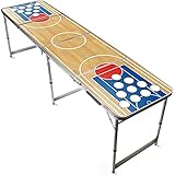 Offizieller Basketball Beer Pong Tisch | Premium Qualität | Offizielle Maße für Wettbewerb | Beer Pong Table | Kratz und Wassergeschützt | Partyspiele | Trinkspiele | House Party | 100% Spaß
