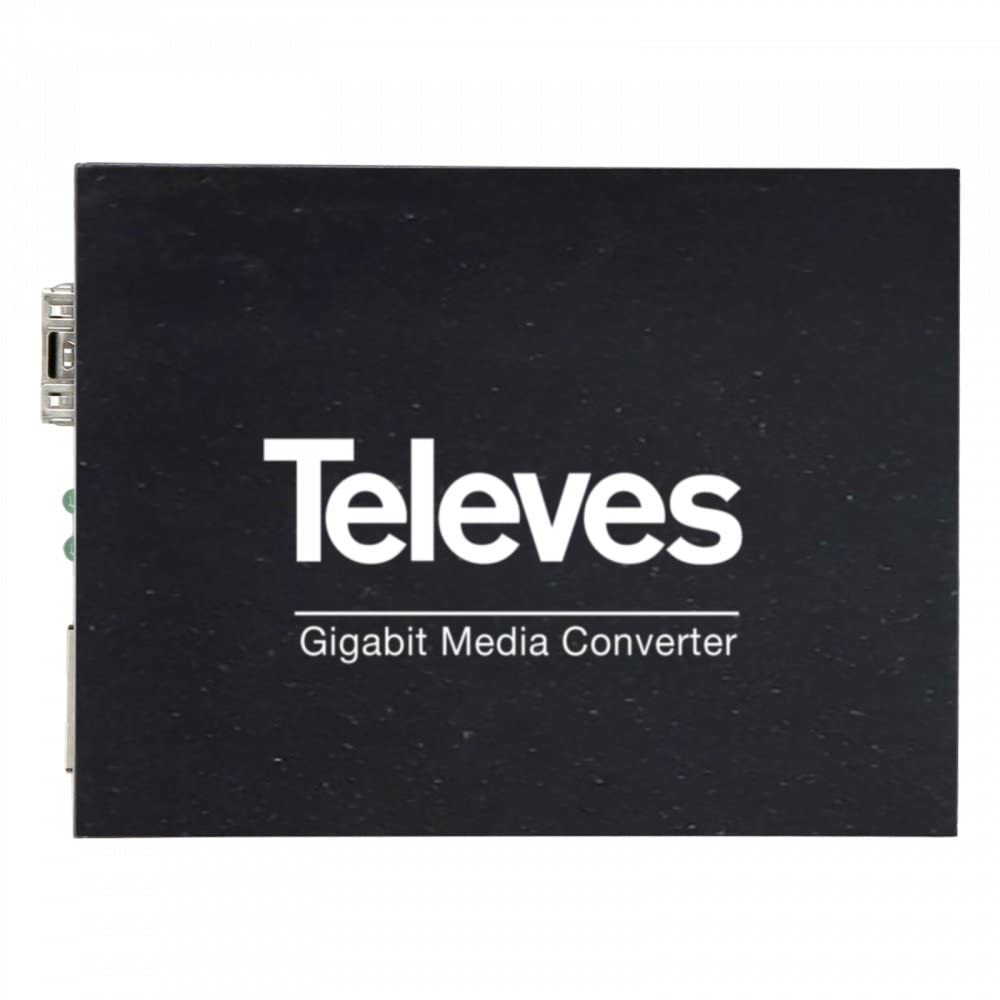 Televes Convertisseur média RJ45-SFP pour fibre optique Gigabit jusqu’à 10 km