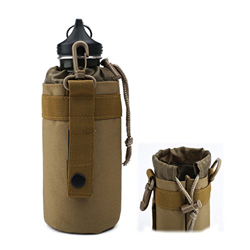 Tegool Water Bottle Sleeve Bag Bottle Holder Tactical Water Bottle Pouch (Black) #TOP6