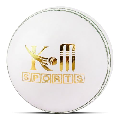 Generic MSAIFA Cricket Ball for Traning and Practice Made with Soft Materil with Good Bounce and Durable Traditional Seams Stitched for Juniors and Seniors (White)