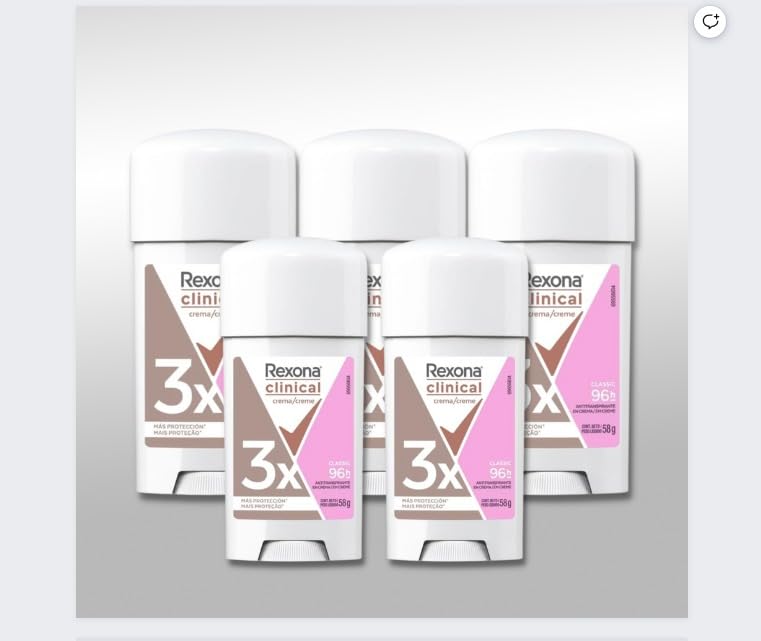 Rexona Desodorante Antitranspirante Feminino Clinical Classic 58g