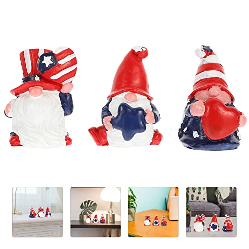 Pretyzoom 15 Pcs Patriotic Garden Patriotic Gnome Statue 4Th Of July Gnome Statues Independence Day Gnome Statue Gnomes 4Th Of #TOP1