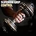 Rubber Gym Grips Weight Lifting Grips for Men & Women, Anti Slip Workout Grip for Hand Protection, Weightlifting Grips for Workout, Dumbbell Gripper, Deadlift Grip Pad (1 Pair)