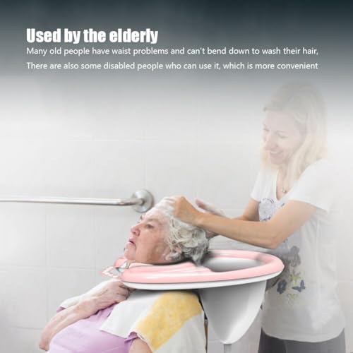 Image of DIALDRCARE Inflatable Washing Hair Basin ShampooTray-Medical for The Disabled,Pregnant Women,Bedridden and Handicapped,Elderly&Child-Wash While in Wheelchair or Chair at Home