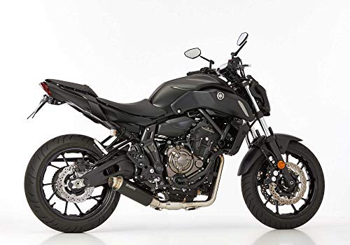 Auspuff kompatibel mit YAMAHA MT-07 2014-2016 RM04 SHARK SRC 4 Komplettanlage (2-1) Super Short