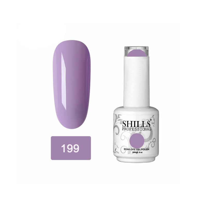 Image of SHILLS PROFESSIONAL Uv /Led Soak Off Glossy Finish Nail Polish Nail Art Nail Polish Color Shade 199, 15 Ml