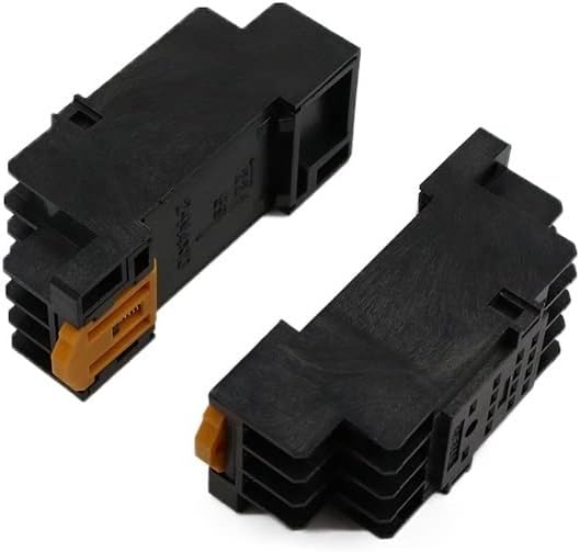 50Pc MY4NJ Electronic Micro Mini Electromagnetic Relay 5A 14PIN Coil 4DPDT with PYF14A Socket Base DC12V 24V AC110V 220V LED(OneColor)