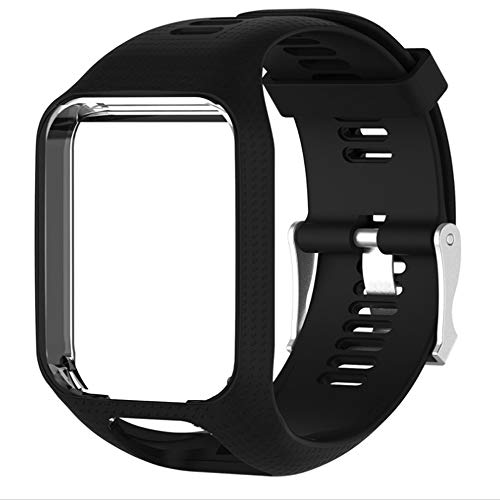 Voghtic Reemplazo Correa de reloj para TomTom, Pulsera de Silicona Suave Compatible conTomTom Runner 2/Runner 3/Spark 3/Golfer 2/Adventurer