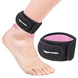 Vigorwise Achilles Tendonitis Brace for Women, 1Pcs Adjustable Ankle Brace with Silicone Pad for Running Hiking Sports, Pink