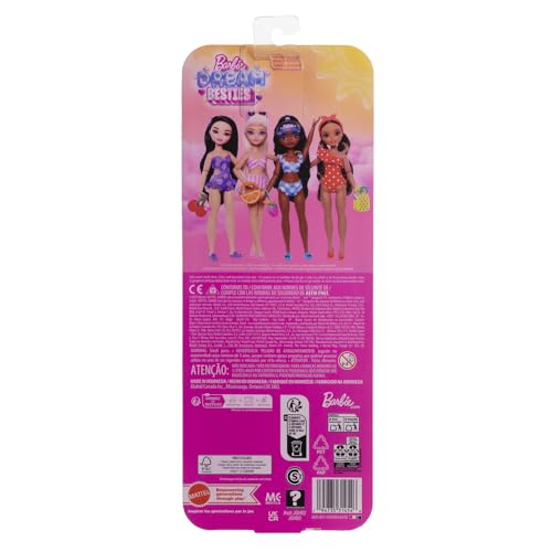 Muñeca Barbie Dream Besties Malibu Beach para niñas 4+ miniatura 7