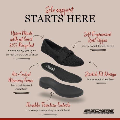 Image of Skechers Women's Cleo Taylor - Desire | Modern Casual, Loafer, Air-Cooled Memory Foam, Stretch Fit, Machine Washable, Vegan