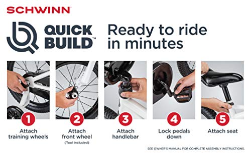 Schwinn Toggle Quick Build Kids Bike, 12-Inch Wheels, Smart Start Steel Frame, Easy Tool-Free Assembly, Blue