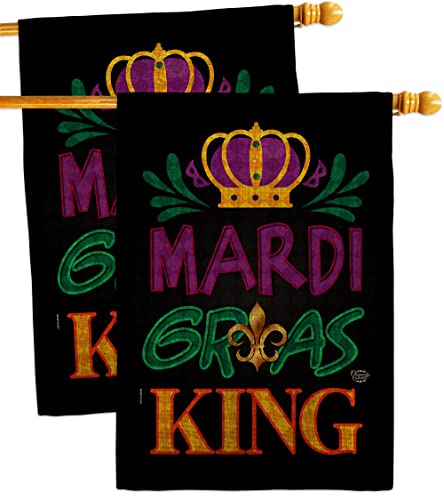 Mardi Gras Room Tapestries Wall Art Decor 2Pcs Banner Flag Patio Lawn Garden Room Decoration Outdoor Burlap Tapestry Yard Sign Masquerade Party Spring Carnival Festival Holiday French Gift Made In USA