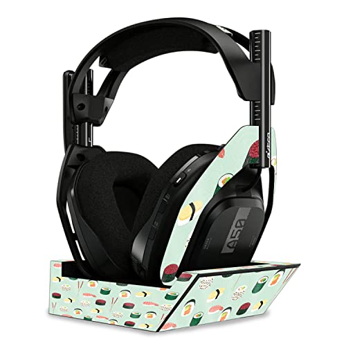 Image of MightySkins Glossy Glitter Skin Compatible with Astro A50 Wireless Headphones + Base Station (Gen 4) - Sushi | Protective, Durable High-Gloss Glitter Finish | Easy to Apply | Made in The USA