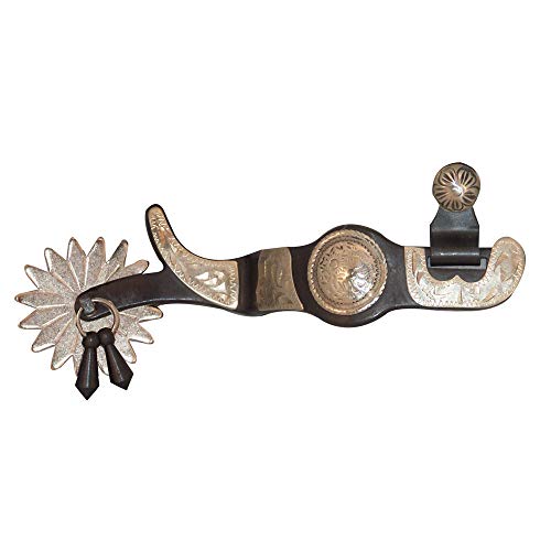 Intrepid International Black Steel Concho Western Spur