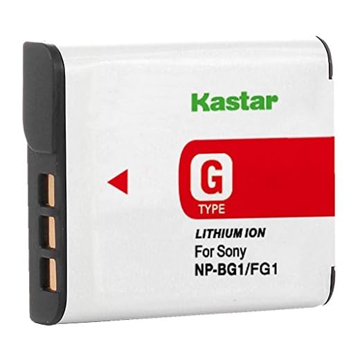 Kastar Lithium Ion Camera Battery for Sony G Type NPBG1 NP-BG1 Sony Cyber-Shot DSC-H3 DSC-H7 DSC-H9 DSC-H10 DSC-H20 DSC-H50 DSC-H55 DSC-H70 DSC-H90 DSC-W80 DSC-W85 DSC-W90 DSC-WX1 DSC-WX10 HDR-GW55