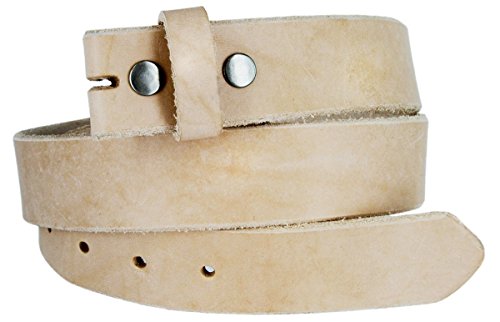 Hand Crafted (1 1/2" Or 38MM) Made In USA Heavyweight Natural One Piece Cowhide Leather Belt Strap With Slot Hole2