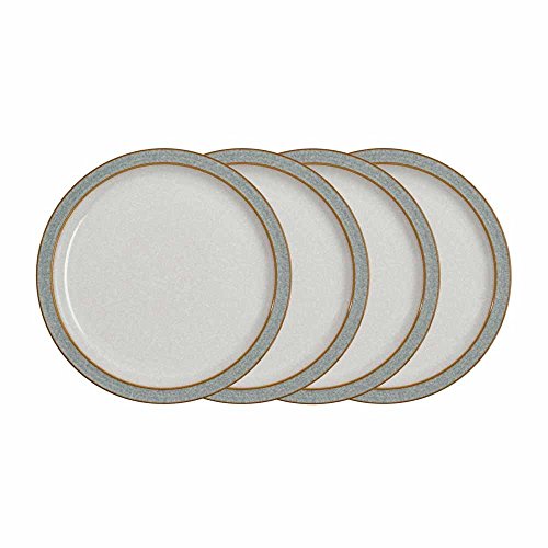 Denby Elements 4 Piece Medium Plate Set, Grey Denby Elements 4 Piece Medium Plate Set, Grey