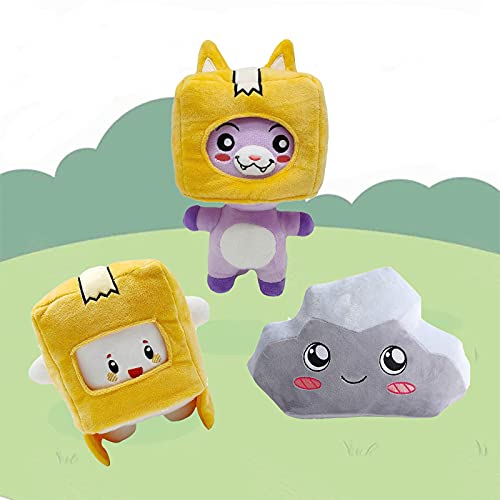 3 Pack Foxy Boxy And Rocky Plush, 11.8in Boxy And Foxy Soft Stuffed Animals Toy Baby For Fans (classic style)