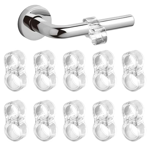 Adatto per: Il fermaporta in silicone è adatto per maniglie di porte in cucina, bagno, camera da letto, ufficio, soggiorno, WC e maniglie delle finestre. Se il foro per la maniglia della porta è troppo piccolo, immergi brevemente il protettore in acqua calda e poi fissalo nuovamente alla porta per garantire una presa salda