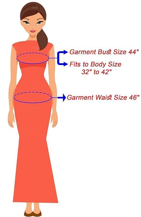 Image of PNAEONG Women's Printed Cotton Nighty, Gown Maxi - Free Size Peach