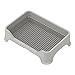 ＫＬＫＣＭＳ Dog Toilet Pet Pee Toilet Cleaning Tool, for Small and Medium Dogs, Non Slip Dog Potty Tray, Litter Toilet Puppy Potty Tray, Gray B
