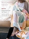 Ibena Venedig Baumwolldecke 140x200 cm - Kuscheldecke 100% Baumwolle pastell bunt, angenehm leichte und kuschelweiche Wolldecke, hochwertige Qualität Made in Germany
